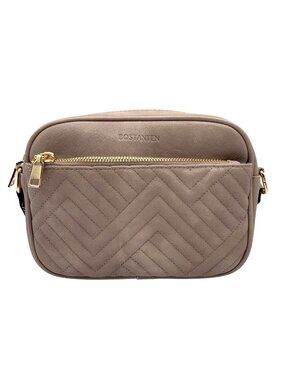 Bostanten Grey Nola Quilted Crossbody Bag